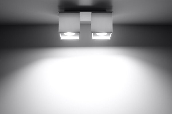Sollux SL.0065 - Bodové svietidlo QUAD 2 2xGU10/40W/230V biela