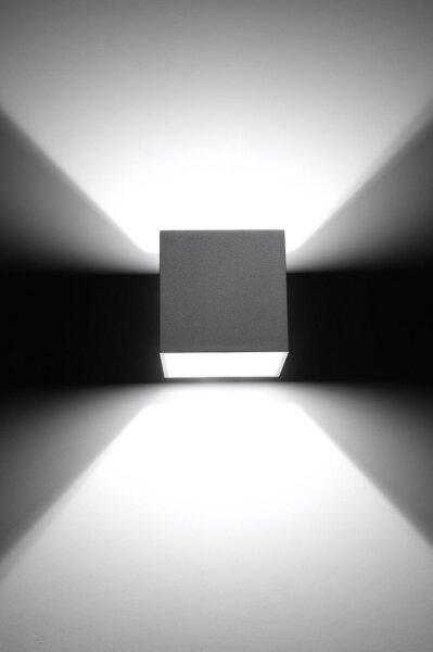 Sollux SL.0058 - Nástenné svietidlo QUAD 1 1xG9/8W/230V šedá