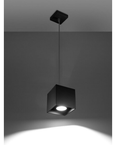 Luster na lanku QUAD 1 1xGU10/40W/230V čierna