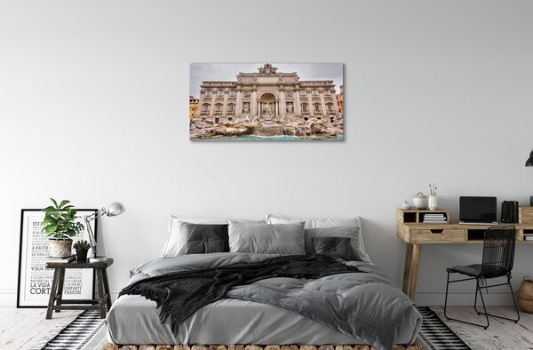 Obraz na plátne Rím Fontána bazilika 100x50 cm