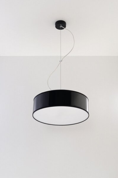 Luster na lanku ARENA 35 2xE27/60W/230V čierna