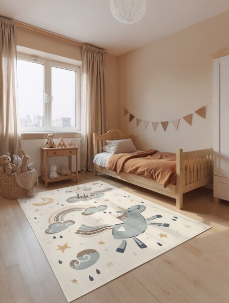 Hanse Home, Detský koberec Adventures 106413 Cream Multicolor, 120x170, viacfarebná, detská izba
