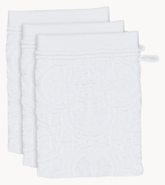 Uteráky na umývanie zo žakárového bavlneného froté Tile de Pip, 3 ks