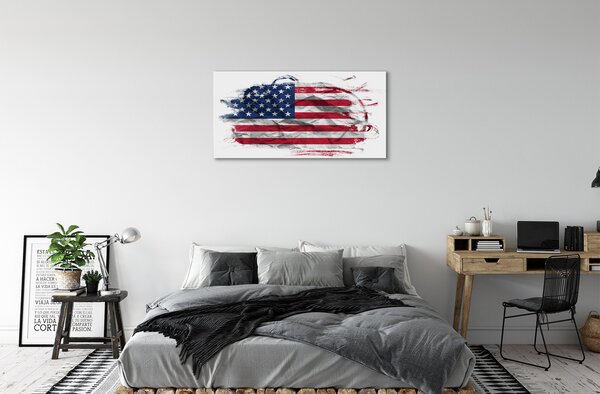 Obraz canvas Vlajky Spojených štátov 100x50 cm