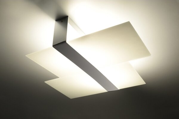 Sollux SL.0188 - Stropné svietidlo MASSIMO 2xE27/60W/230V biela/chróm