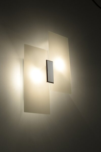 Sollux SL.0197 - Nástenné svietidlo FABIANO 2xE27/15W/230V biela/chróm