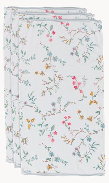 Uteráky z velúru a bavlneného froté Les Fleurs, 3 ks