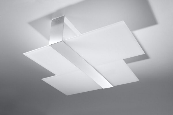 Sollux SL.0188 - Stropné svietidlo MASSIMO 2xE27/60W/230V biela/chróm