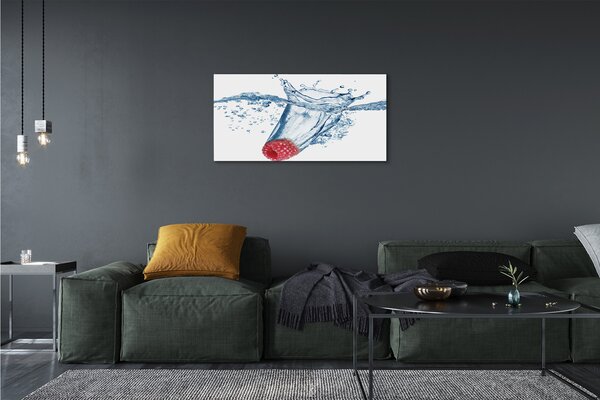 Obraz canvas malina voda 100x50 cm