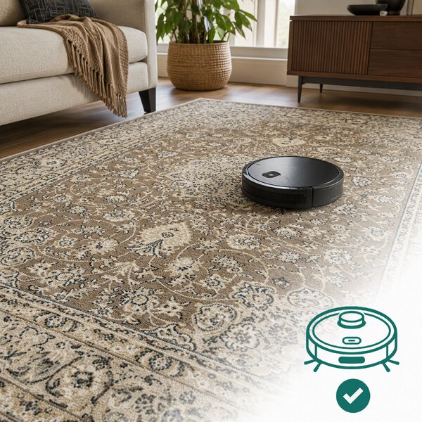 Angel Carpet, Kusový koberec Sultan 42 Beige, 80x150, béžová, kancelária