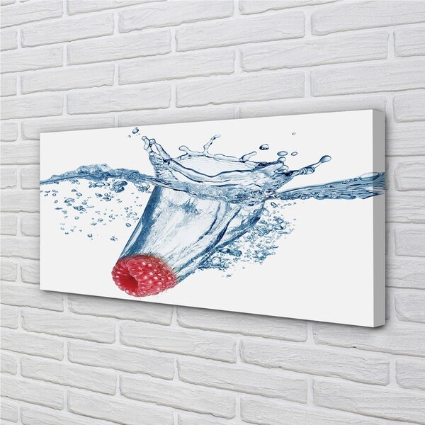 Obraz canvas malina voda 100x50 cm