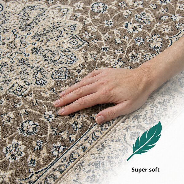Angel Carpet, Kusový koberec Sultan 42 Beige, 80x150, béžová, kancelária