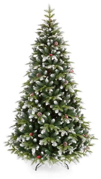 Umelý vianočný stromček 3D Jedľa Zasnežená 120cm