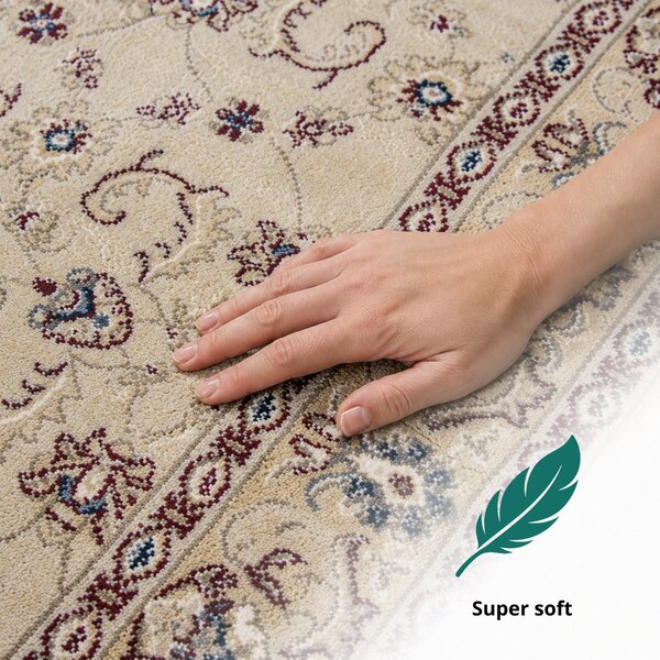 Angel Carpet, Kusový koberec Sultan 26 Beige, 80x150, béžová, kancelária