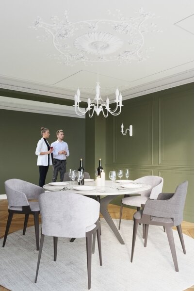 Luster na reťazi MINERWA 5 5xE14/40W/230V biela