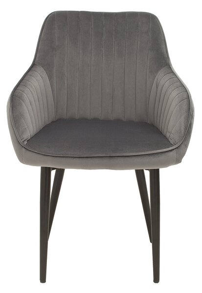 Estila Dizajnová stolička Timeless Comfort striebro šedá