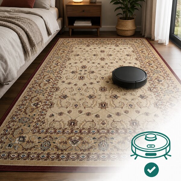 Angel Carpet, Kusový koberec Sultan 26 Beige, 80x150, béžová, kancelária