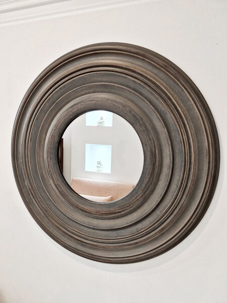 Estila Jedinečné okrúhle vyrezávané zrkadlo 60cm