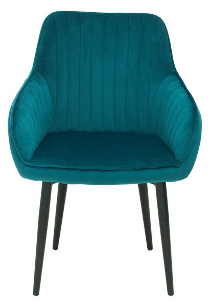 Estila Dizajnová stolička Timeless Comfort tyrkysová