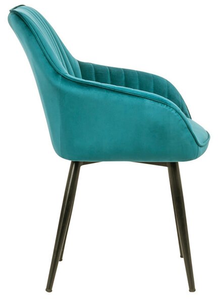 Estila Dizajnová stolička Timeless Comfort tyrkysová