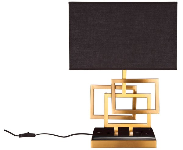 Estila Dizajnová stolná lampa Tulsa zlatá