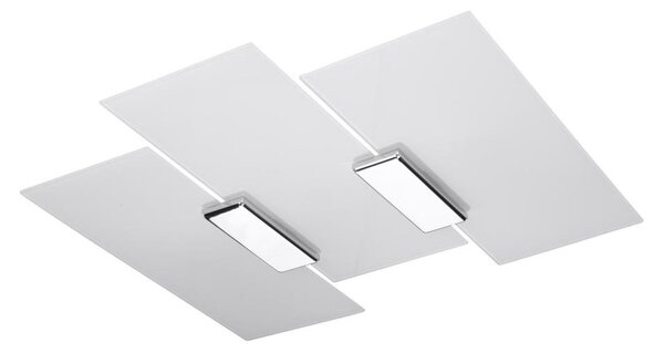 Sollux SL.0198 - Stropné svietidlo FABIANO 3xE27/60W/230V biela/chróm