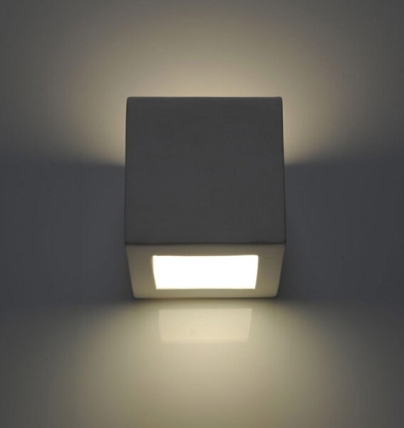 Sollux SL.0005 - Nástenné svietidlo LEO 1xE27/60W/230V biela