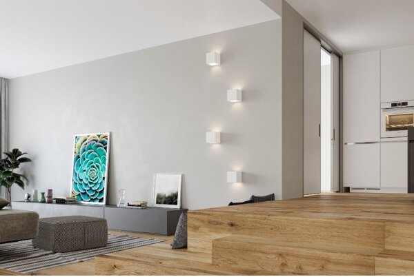 Sollux SL.0005 - Nástenné svietidlo LEO 1xE27/60W/230V biela