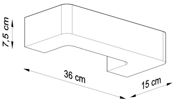 Nástenné svietidlo MAGNET 1xE27/60W/230V biela