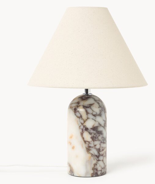 Stolová lampa's podstavcom z mramoru Calacatta Viola Gia