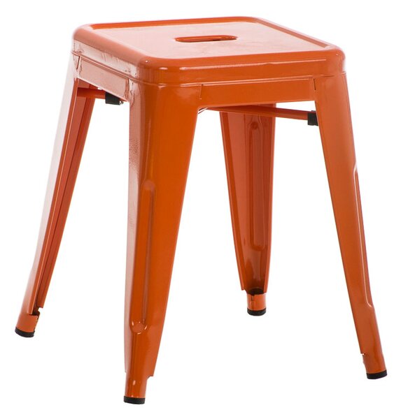 Stohovateľná kovová stolička Arm - Oranžová