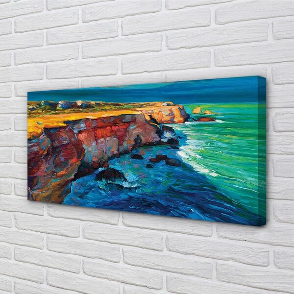 Obraz canvas Morská oblohy skaly 100x50 cm