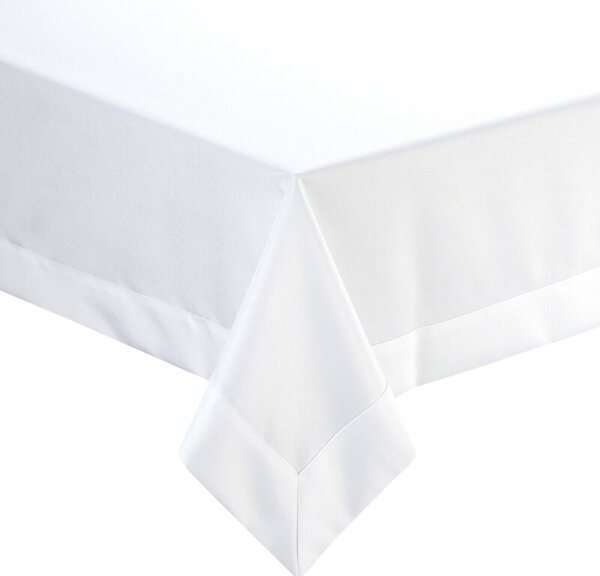 Dekorstudio Elegantný obrus LUCY s lemovkou v bielej farbe Rozmer obrusu (šírka x dĺžka): 140x220cm