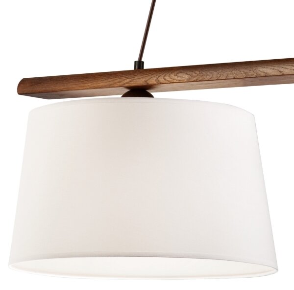 Luster na lanku AIDA 2xE27/60W/230V pr. 35 cm dub/orech