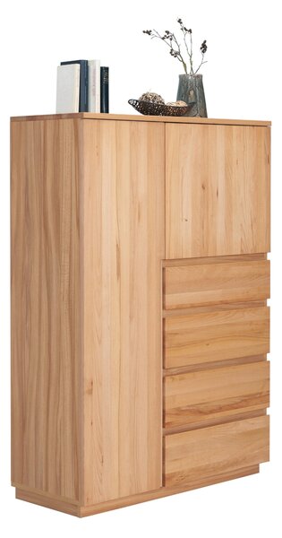 KOMODA, jadrový buk, farba buka, 100/143,1/41 cm Linea Natura - Komody