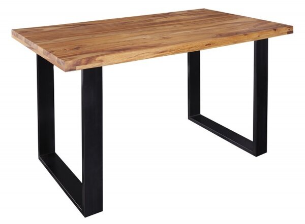 Estila Industriálny jedálenský stôl z masívu Steele Craft 120 cm z masívu