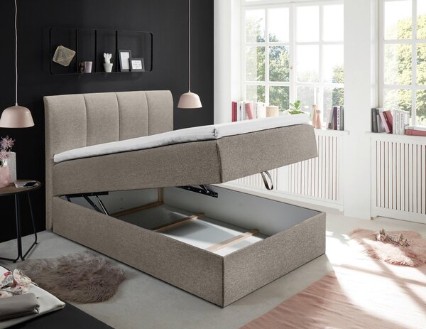 BOXSPRINGOVÁ POSTEĽ, 120/200 cm bahenná hnedá MID.YOU - Postele, Online Only