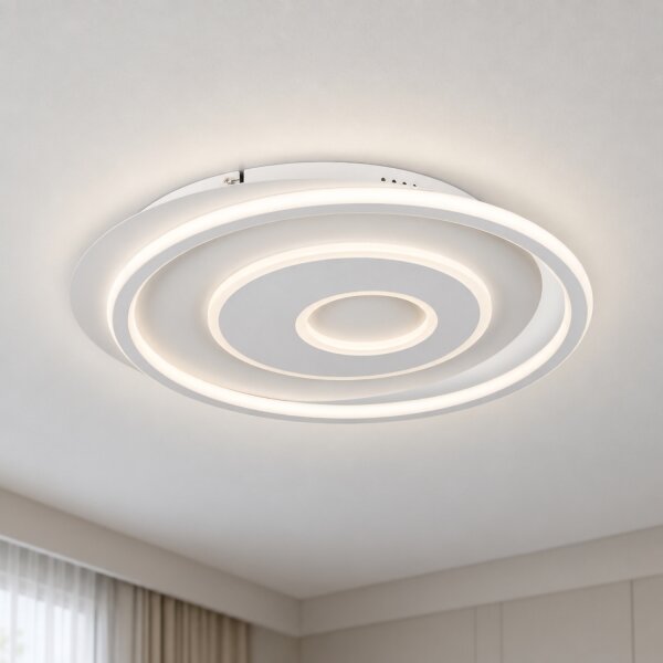 BRILAGI - Stmievateľné LED stropné svietidlo IRIS LED/83W/230V 46x50 cm biele + diaľkové ovládanie