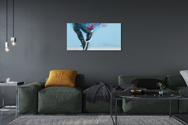 Obraz canvas Nohy farebné čiapka 100x50 cm