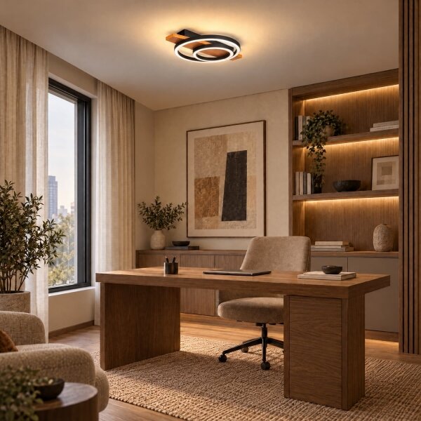 BRILAGI - LED stropné svietidlo PLANK LED/28W/230V 4000K 30x40 cm, drevené