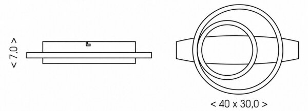 BRILAGI - LED stropné svietidlo PLANK LED/28W/230V 4000K 30x40 cm, drevené