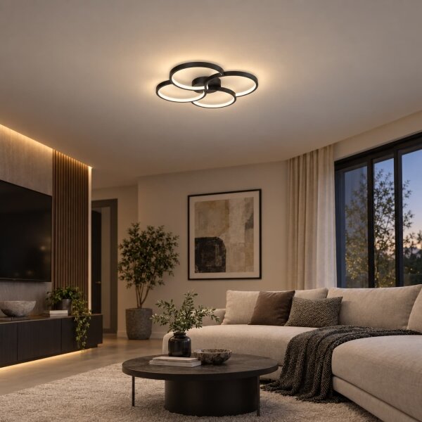 BRILAGI - LED stropné svietidlo VELO LED/42W/230V 4000K pr. 52 cm čierne