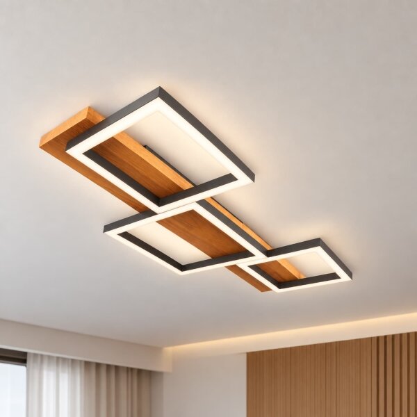 BRILAGI - LED Stropné svietidlo PLANK LED/30W/230V 4000K 34,5x65 cm drevo