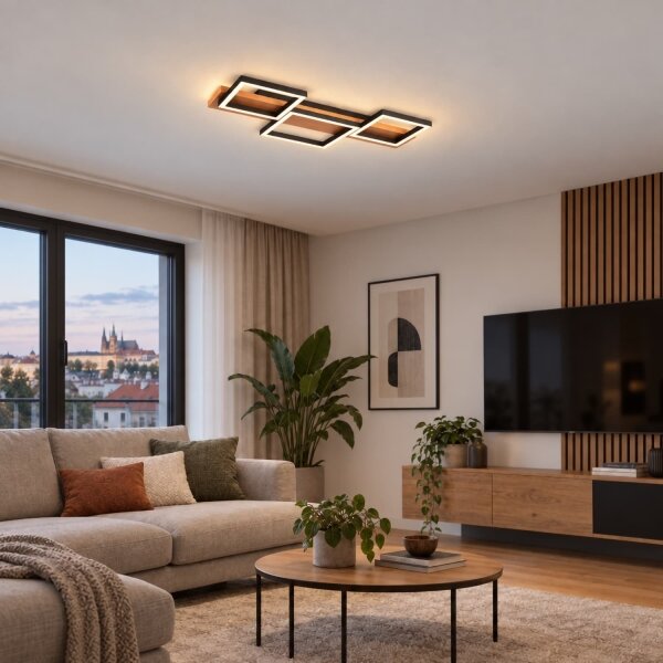 BRILAGI - LED Stropné svietidlo PLANK LED/30W/230V 4000K 34,5x65 cm drevo