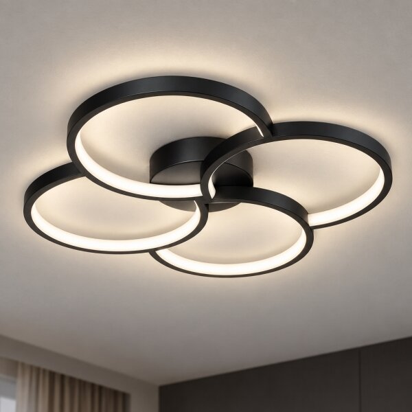 BRILAGI - LED stropné svietidlo VELO LED/42W/230V 4000K pr. 52 cm čierne