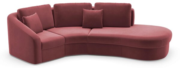 ROHOVÁ SEDAČKA, textil, baklažánová Sit & More - Sedačky, Online Only