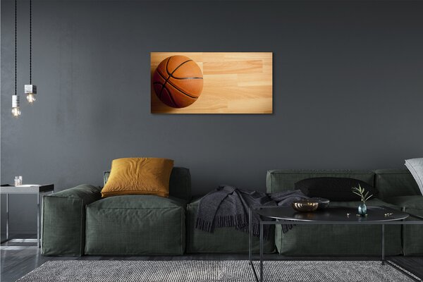 Obraz canvas Loptu do koša na podlahe 100x50 cm