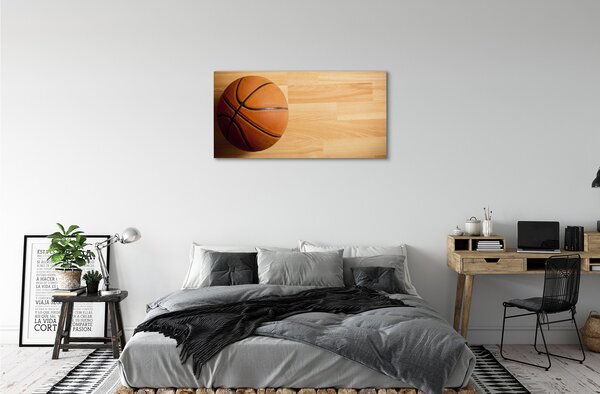 Obraz canvas Loptu do koša na podlahe 100x50 cm