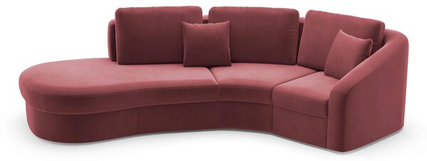 ROHOVÁ SEDAČKA, textil, baklažánová Sit & More - Sedačky, Online Only