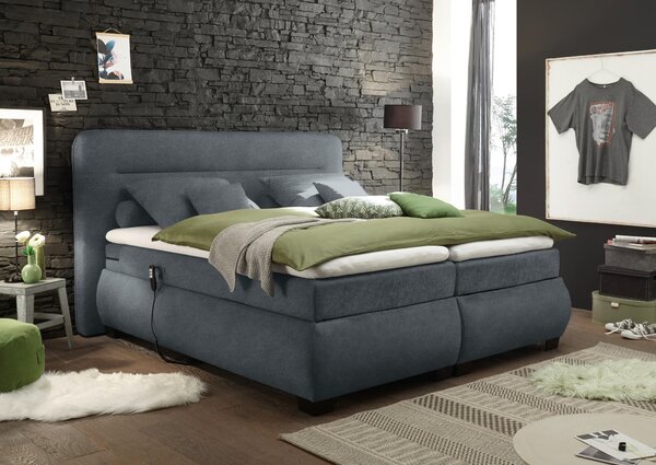 BOXSPRINGOVÁ POSTEĽ, 160/200 cm, antracitová MID.YOU - Postele, Online Only